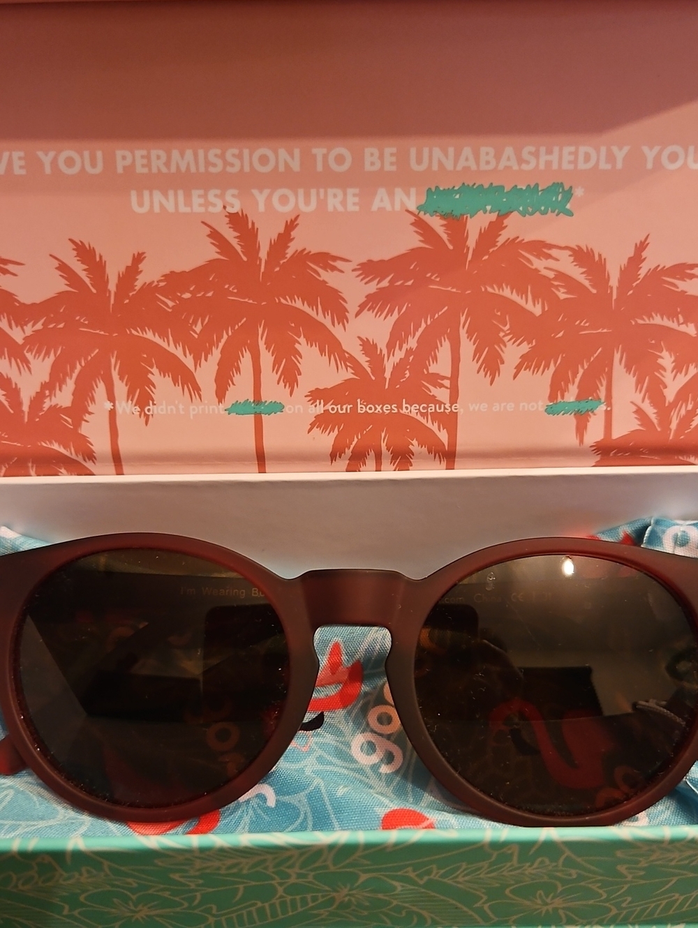 Women's Burgundy Sunglasses